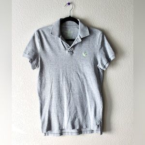 Gray American Eagle Polo Shirt